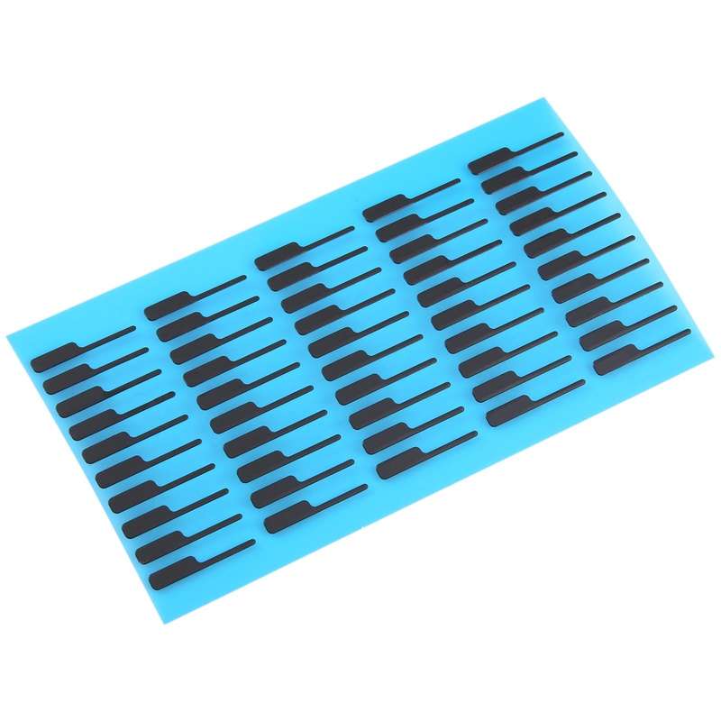 For iPhone 15 Pro Max 100pcs/set LCD Bottom Black Adhesive Sticker(01)