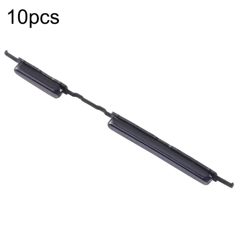 For Samsung Galaxy M32 SM-M325 10pcs Power Button + Volume Control Button(Black)