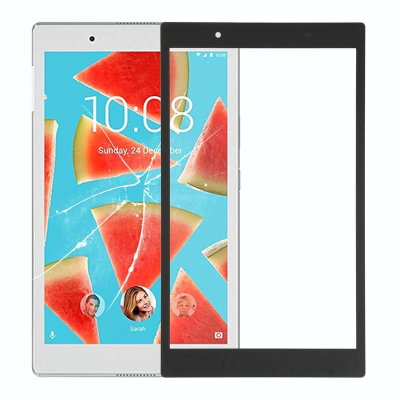 Front Screen Outer Glass Lens for Lenovo Tab 4 / TB-8504F / TB-8504X(Black)