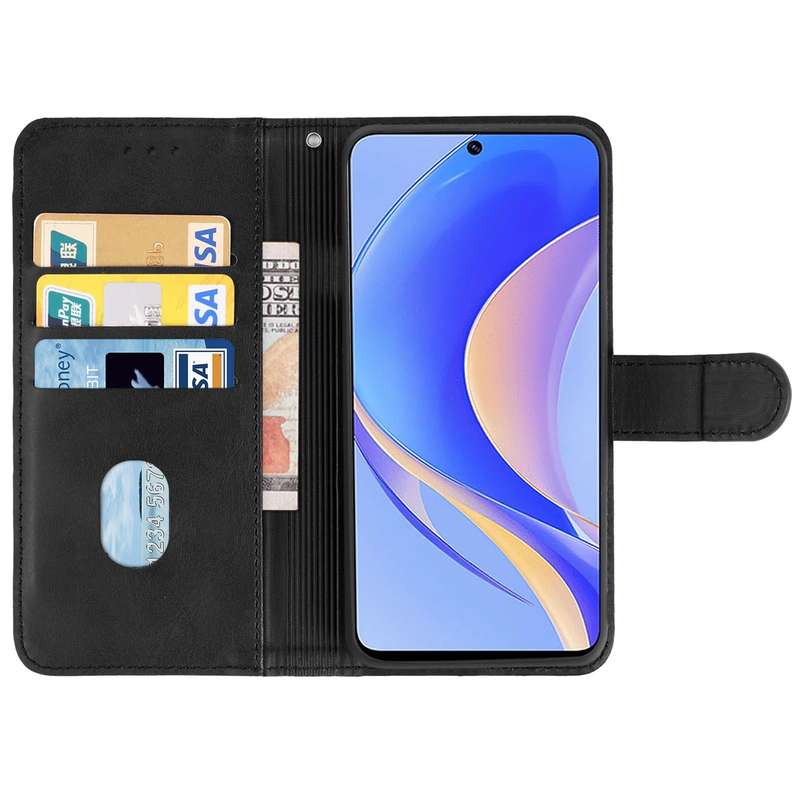 For Huawei nova Y90 Leather Phone Case(Black)