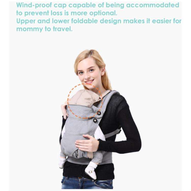 Four Seasons Multifunctional Baby Carrier(Breathable Space Gray)