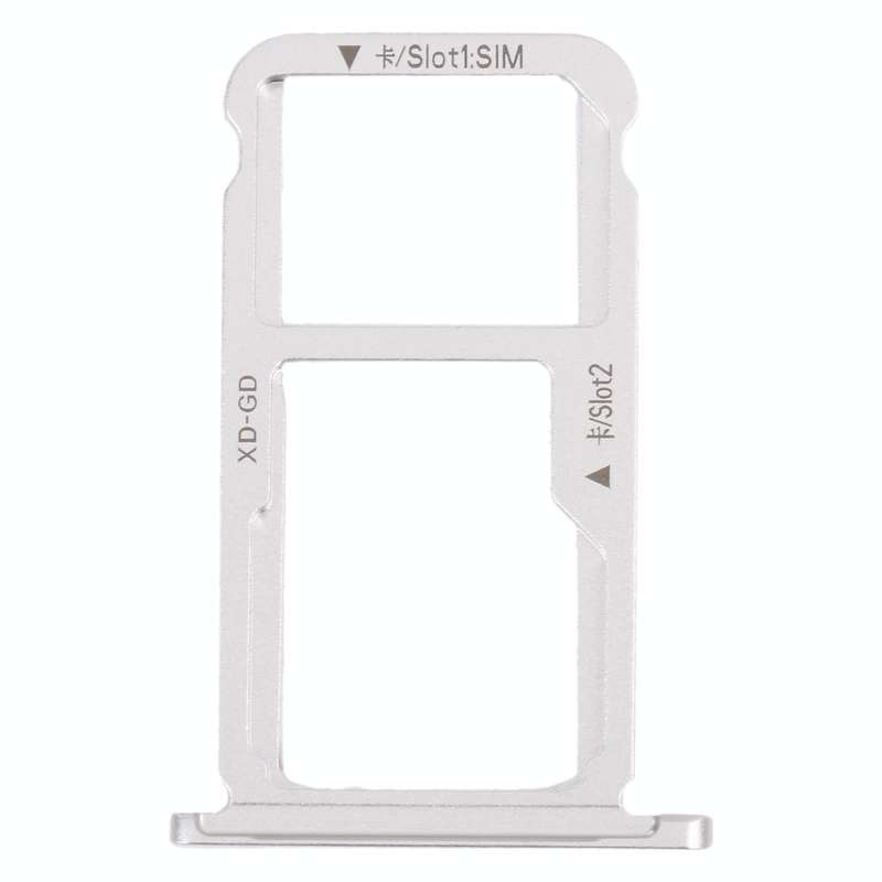 SIM Card Tray + SIM Card Tray / Micro SD Card Tray for Honor Mate 9 Lite (Silver)
