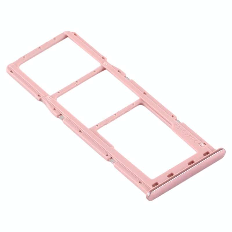For Samsung Galaxy A71 SIM Card Tray + SIM Card Tray + Micro SD Card Tray (Pink)