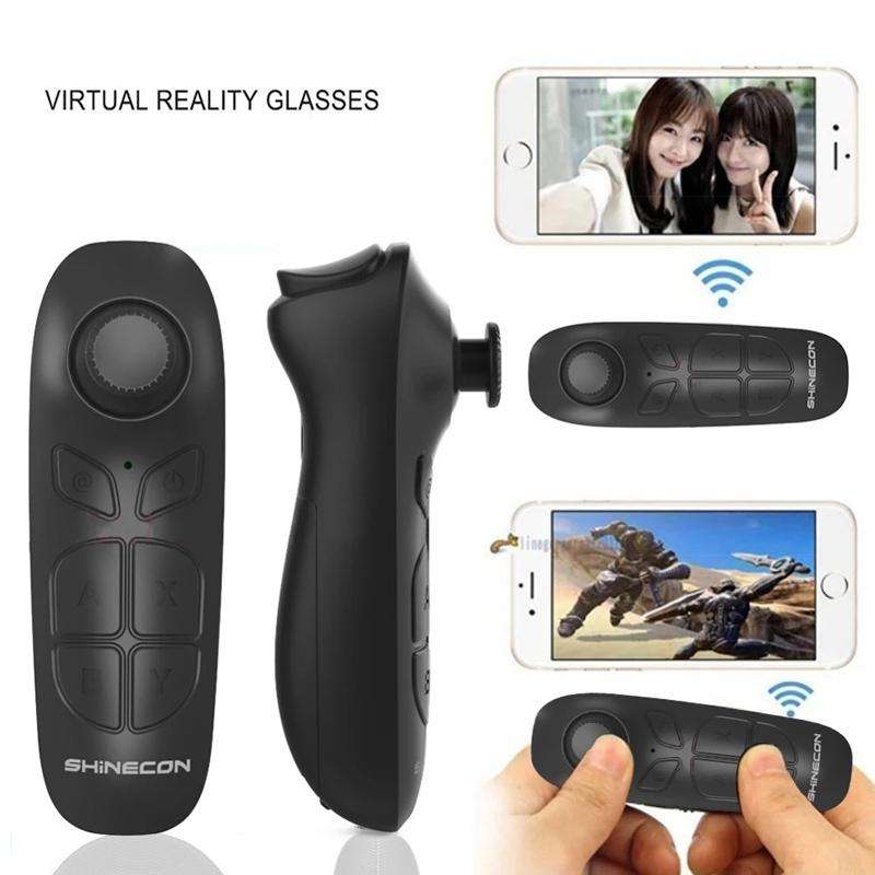 VR SHINECON SC-B03 VR Game Wireless Bluetooth Remote Control Handle Selfie Stick RC Video Playbac...