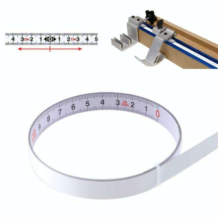 5m Sticky Scale Steel Ruler with Glue Scale Tape Measure Self-adhesive Ruler, Specification:Middl...