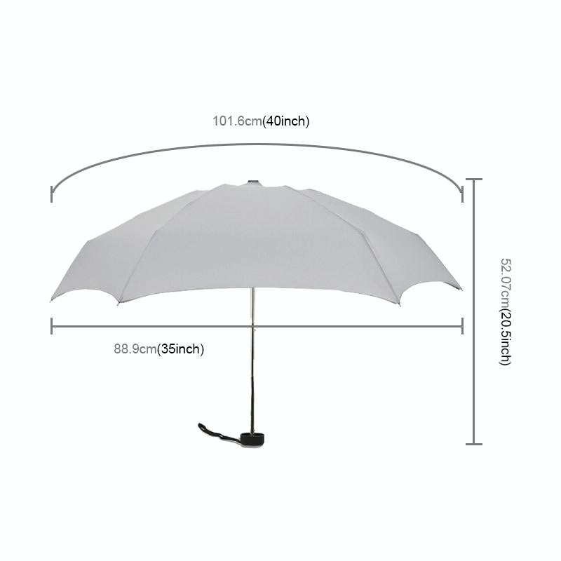 Mini Capsule Pocket Umbrella Windproof Foldable Travel Compact Umbrella(Gray)