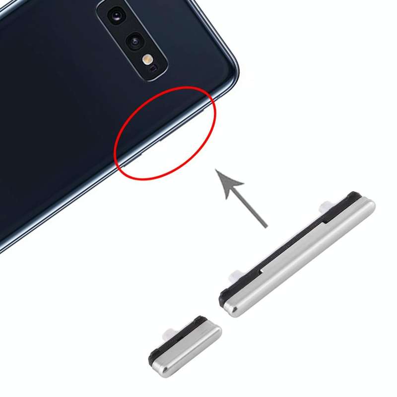 For Samsung Galaxy S10e Power Button and Volume Control Button(Silver)