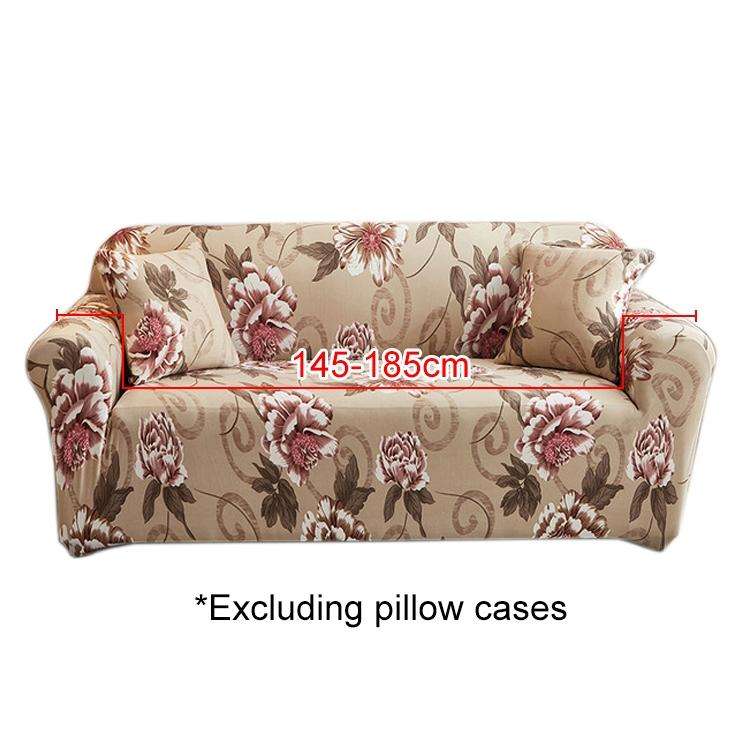 Double Seat Full Coverage Elastic Non-slip Sofa Cover(Flowers Bloom)