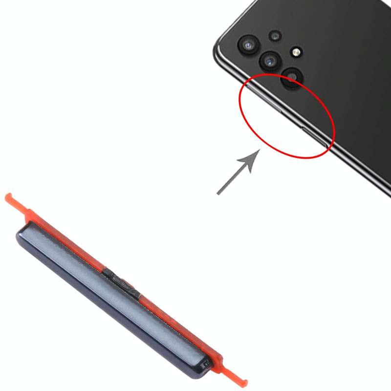 For Samsung Galaxy M22 SM-M225 10pcs Power Button + Volume Control Button(Black)