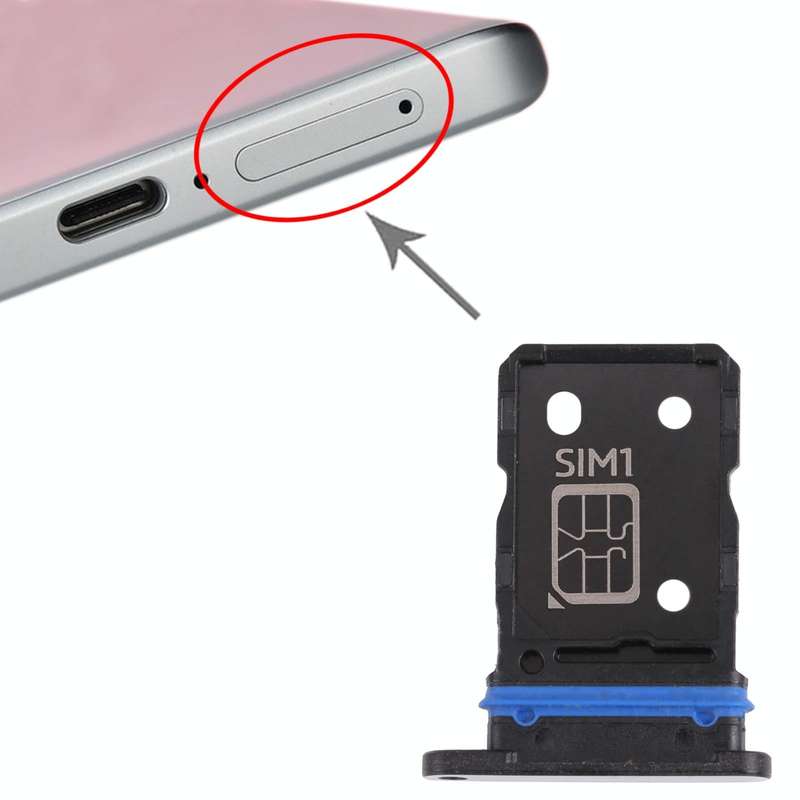 For vivo X70 V2133A V2104 SIM Card Tray + SIM Card Tray (Black)