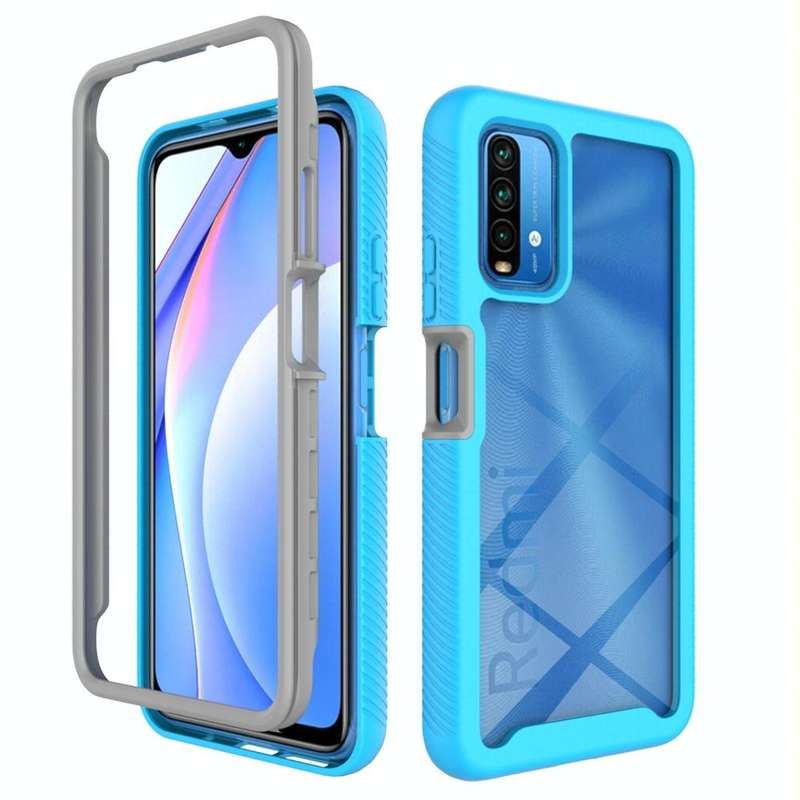 For Xiaomi Poco M3 / Redmi 9T Starry Sky Solid Color Series Shockproof PC + TPU Protective Case(B...