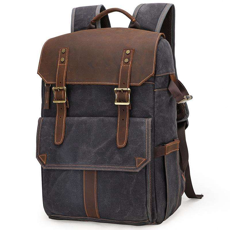 K-011 Outdoor Shoulder Digital Camera Bag Batik Canvas Waterproof Large-Capacity Photography Back...