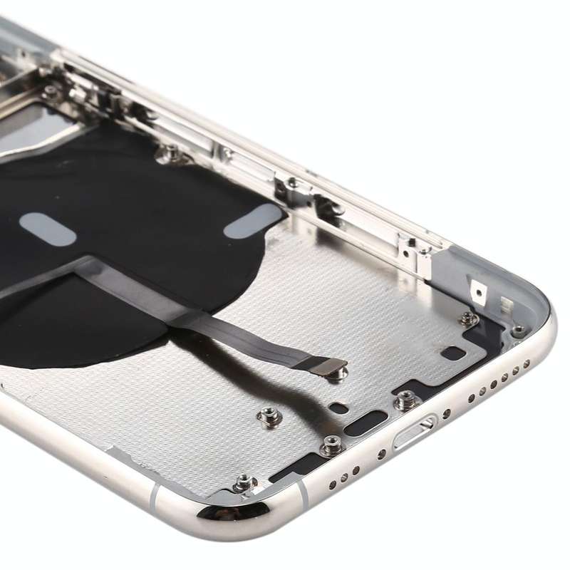 Battery Back Cover (with Side Keys & Card Tray & Power + Volume Flex Cable & Wireless Charging Mo...