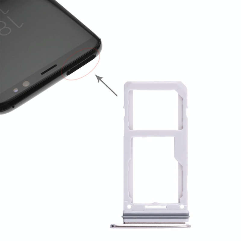For Galaxy S8 / S8+ 2 SIM Card Tray / Micro SD Card Tray (Gold)