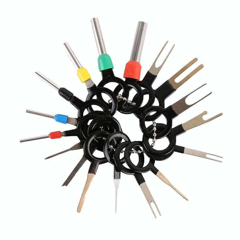 59 in 1 Car Plug Circuit Board Wire Harness Terminal Extraction Pick Connector Crimp Pin Back Nee...
