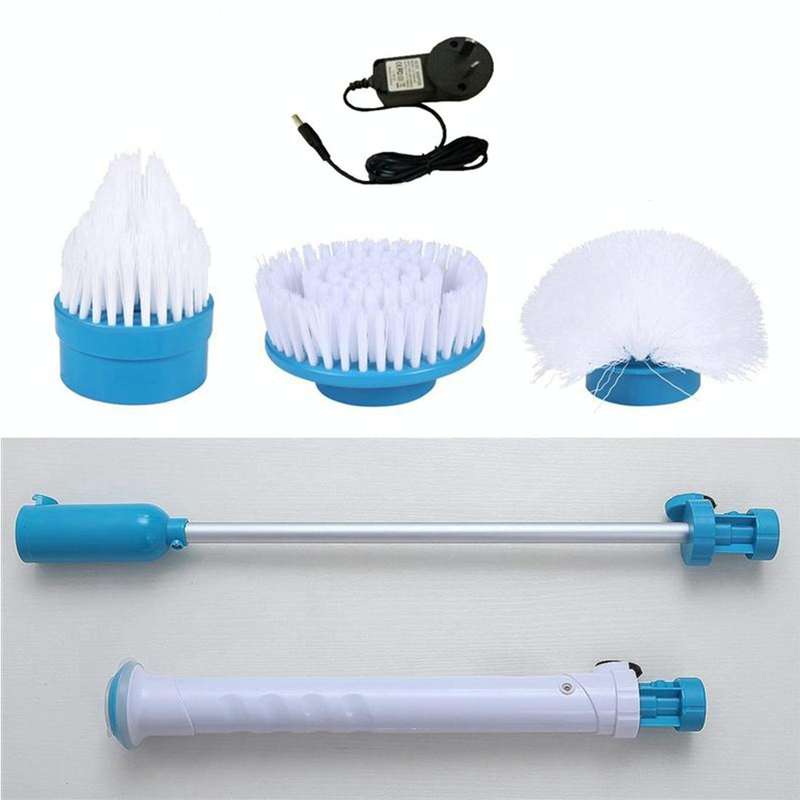 Multi-function Tub and Tile Scrubber Cordless Power Spin Scrubber Power Cleaning Brush Set for Ba...
