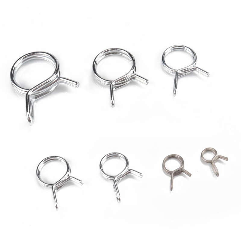 70 PCS Double Wire Spring Tube Clamp Water Pipe Clamps, Size: 5.0-18mm