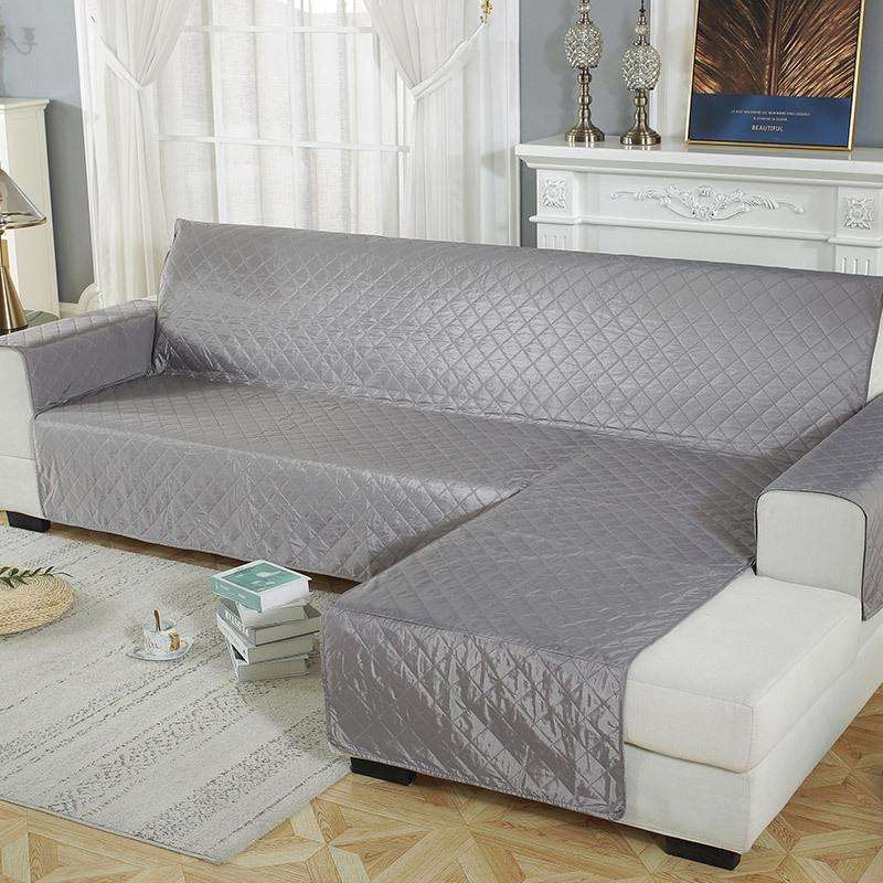 Waterproof Non-slip Pet Cushion One-piece Assemble Sofa Cover, Size:Left-200x270cm(Grey)