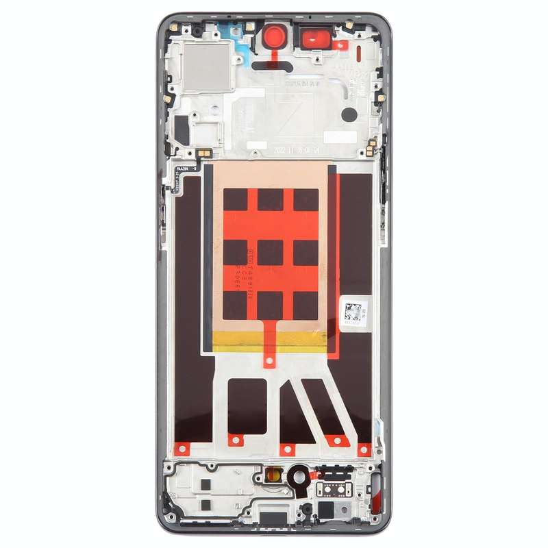 For OPPO Reno9 Original Front Housing LCD Frame Bezel Plate (Black)