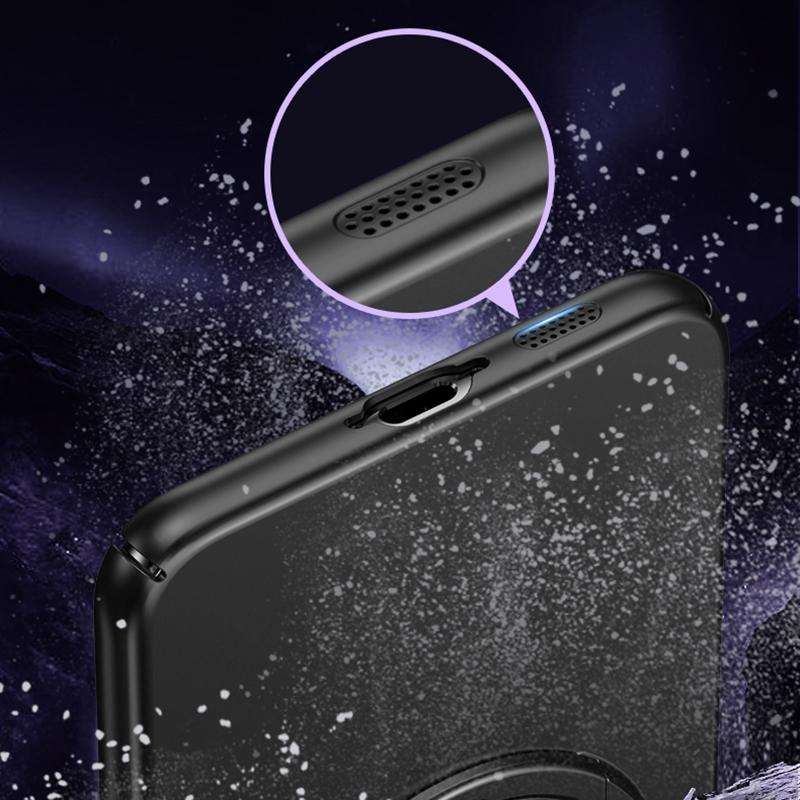 For Samsung Galaxy S23 5G Matte Magsafe Magnetic Phone Case with Trolley Holder(Dark Blue)