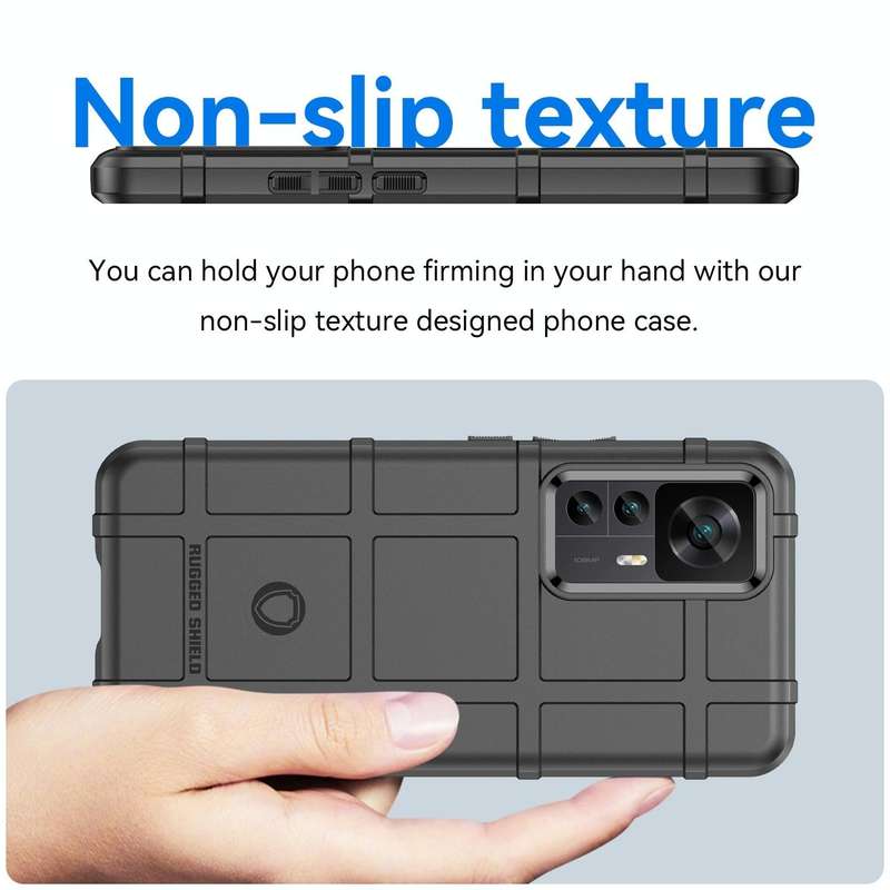 For Xiaomi 12T / Xiaomi 12T Pro / Redmi K50 Ultra Full Coverage Shockproof TPU Phone Case(Black)