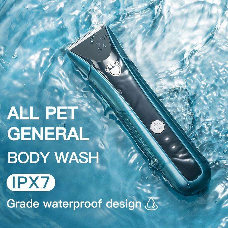 Waterproof Pet Shaver Dog Electric Hair Clipper, Specification: Package 3(Blue)
