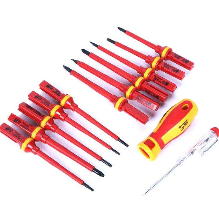 13 in 1 VDE Industrial Telecommunications High Pressure Resistant Screwdriver Set Apple Phone Rep...
