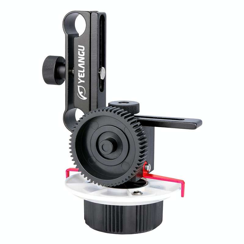 YELANGU F0 Camera Follow Focus with Gear Ring Belt for Canon / Nikon / Video Cameras / DSLR Camer...
