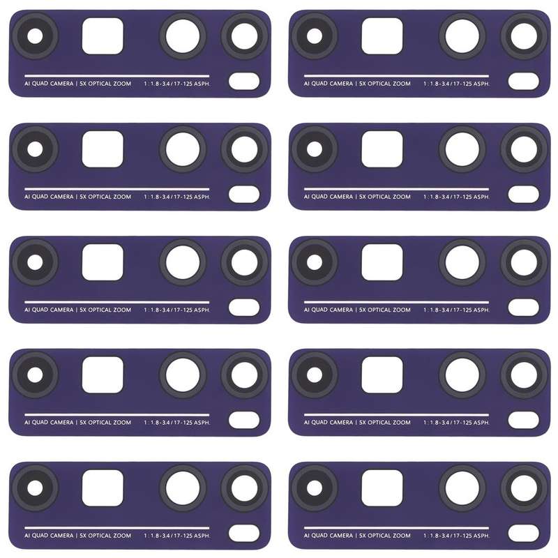 For Huawei Nova 7 Pro 5G  10pcs Back Camera Lens (Purple)