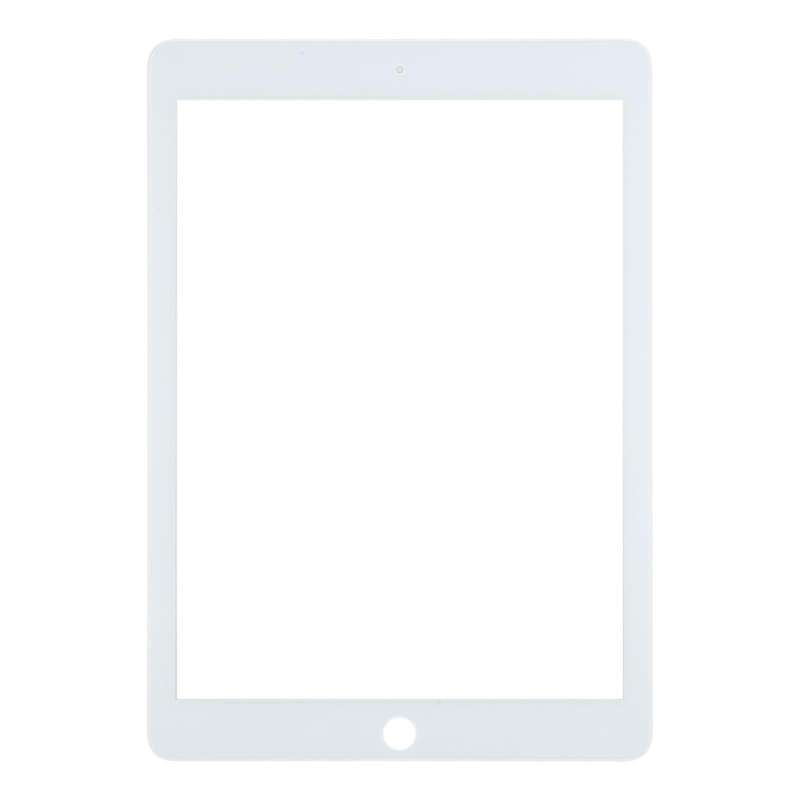 For iPad 6 / Air 2 Front Screen Outer Glass Lens with OCA Optically Clear Adhesive(White)