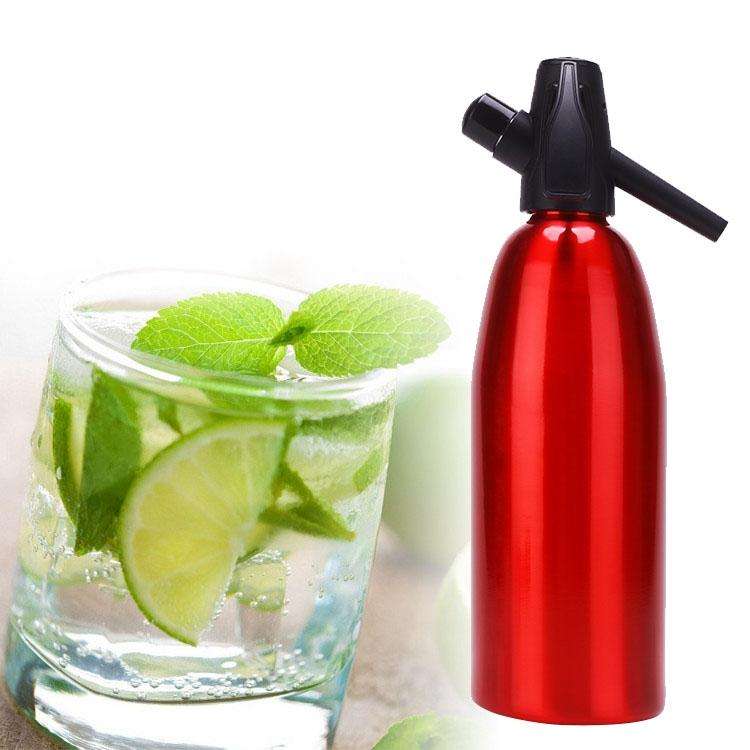 Manual Soda Siphon CO2 Dispenser Water Bubble Generator Cool Drink Cocktail Soda Machine Aluminum...
