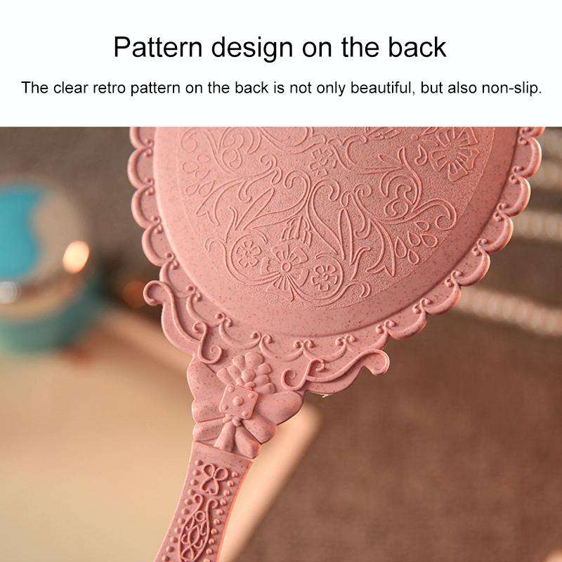 Vintage Mirror Handhold Makeup Mirror(Black)