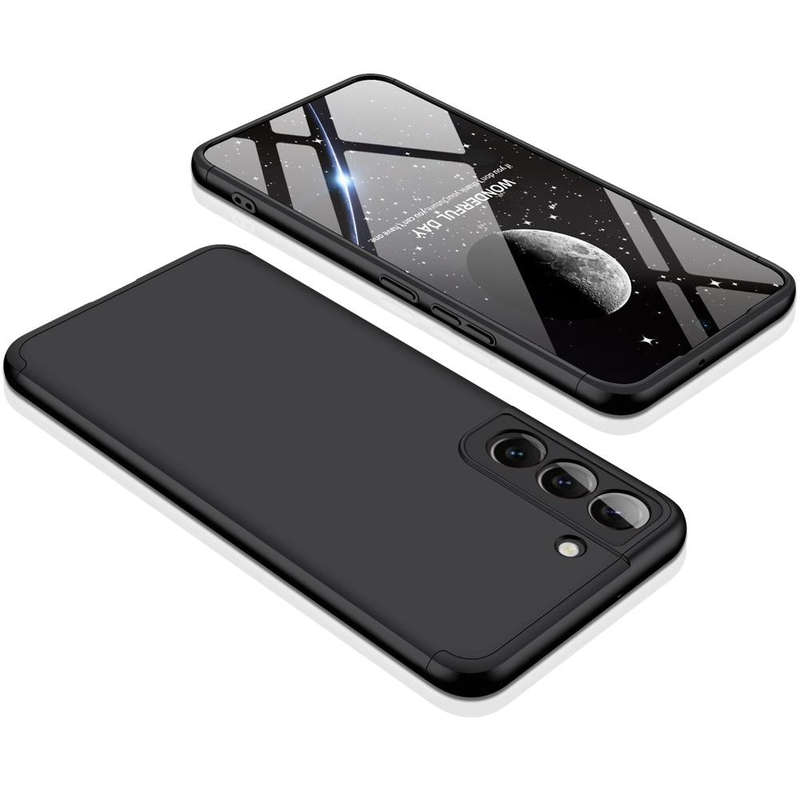 For Samsung Galaxy S22 5G GKK Three Stage Splicing PC Phone Case(Black)