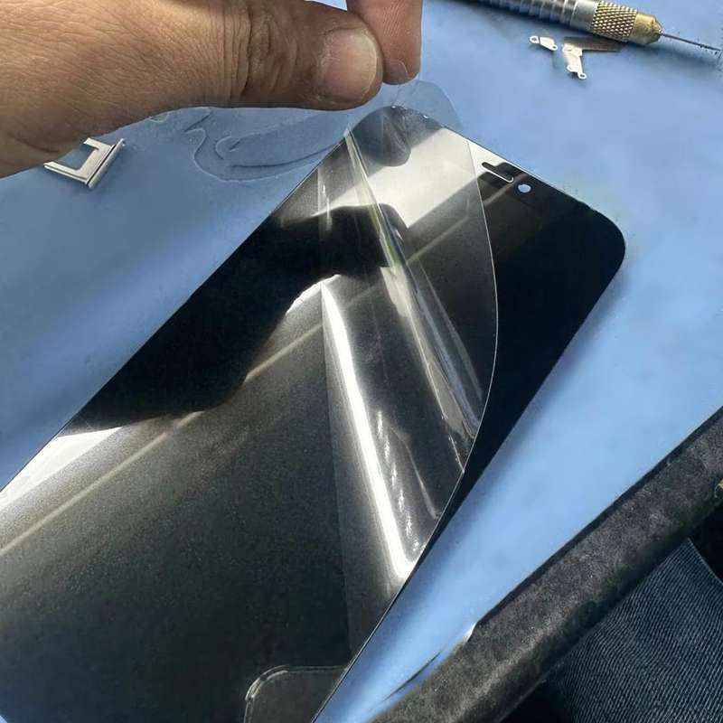 For iPhone XR / 11 LCD Transparent Plastic Protection Stickers