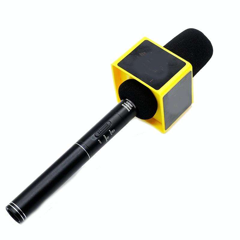 Interview Microphone Logo Flag Station, Spec: Square Blue