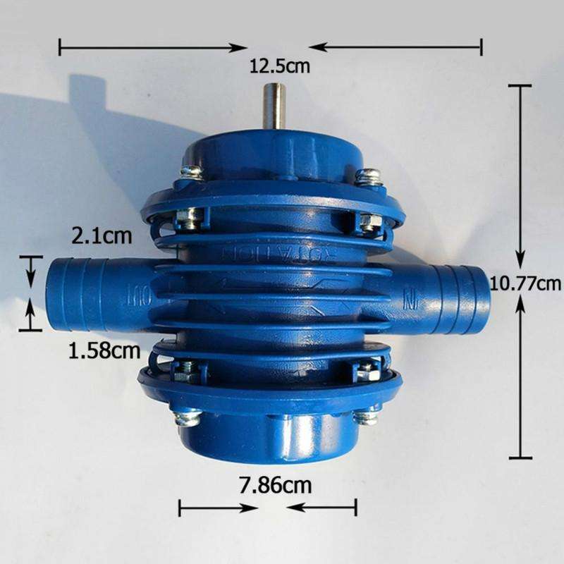 J137 Household Small Self-priming Centrifugal Pump Electric Drill Water Pump(Blue)