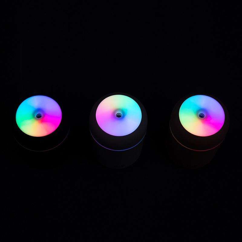Colorful Cup Humidifier USB Car Air Purifier(Second Generation White)