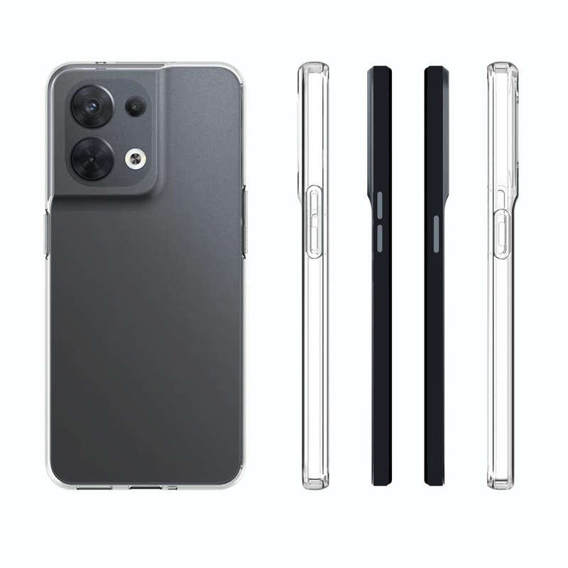 For OPPO Reno8 5G Waterproof Texture TPU Phone Case(Transparent)