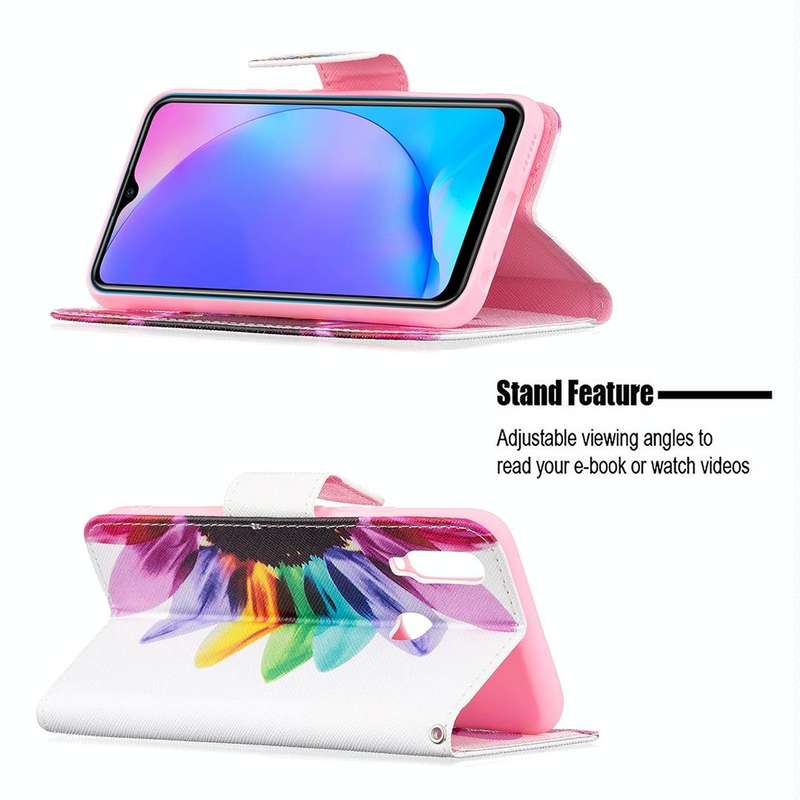 For vivo Y11 / Y15 / Y12 / Y17 Colored Drawing Pattern Horizontal Flip Leather Case with Holder &...