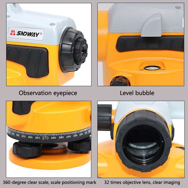 SNDWAY SW32A 32 Times High Precision Optical Level Automatic Anping Construction Engineering Meas...
