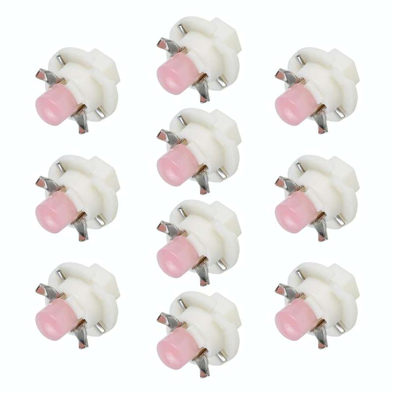 10 PCS B8.4 0.2W DC12V Wedge Instrument Panel COB LED Light Dashboard Gauge Cluster Indicator Lam...