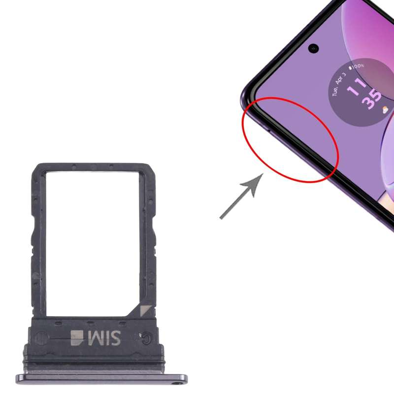 For Motorola Razr 40 Ultra Original SIM Card Tray (Black)