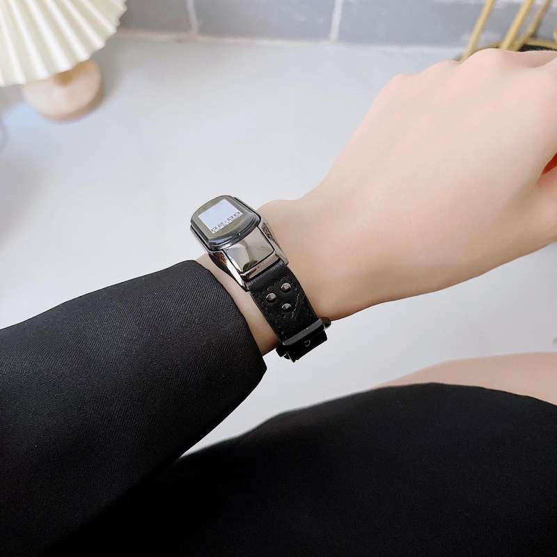 For Xiaomi Mi Band 7 Buckle Genuine Leather Watch Band(Brown)