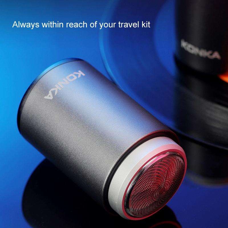 KONKA Mini Portable Razor Outdoor Waterproof Men Razor, Color: Black