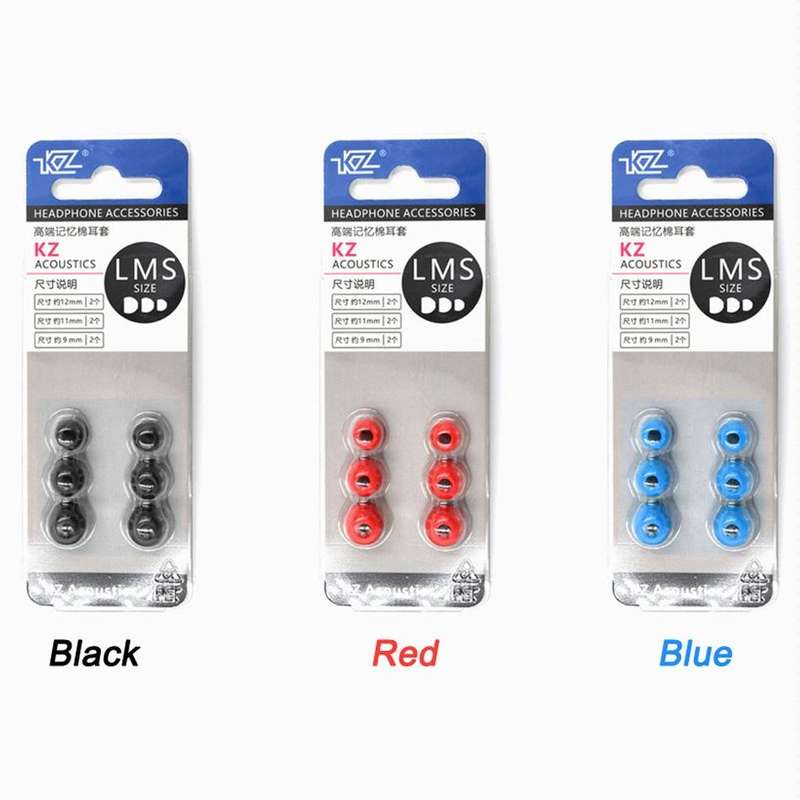 KZ 6 PCS Sound Insulation Noise Cancelling Memory Foam Earbuds Kit for All In-ear Earphone, Size:...