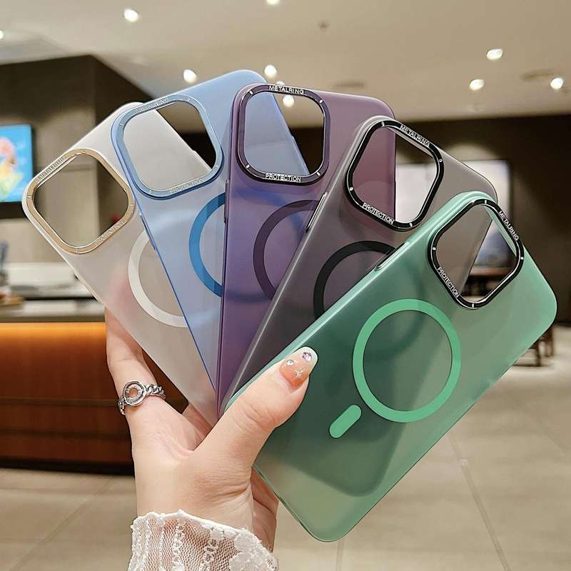 For iPhone 11 Frosted PC MagSafe TPU Phone Case(Black)
