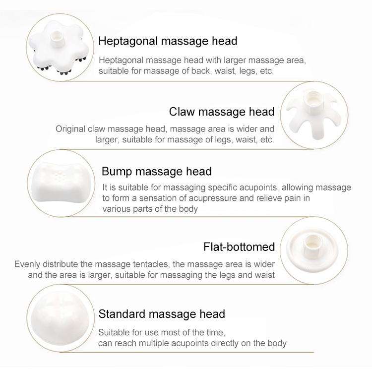 Rechargeable Dolphin Massager Electric Cervical Massage Stick A15 Charging, Plug Type:EU Plug