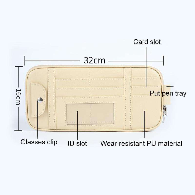 Universal Car Multi-functional Sun Visor Card Clip Bags Glasses Bill Clip Holder (Grey)