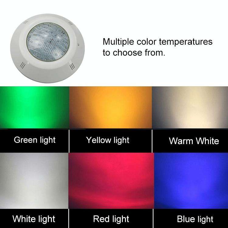 Swimming Pool ABS Wall Lamp LED Underwater Light, Power:24W(Red)