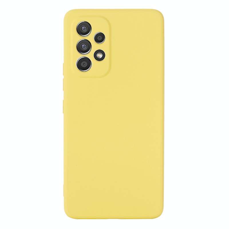 For Samsung Galaxy A33 5G Color Liquid Silicone Phone Case(Yellow)